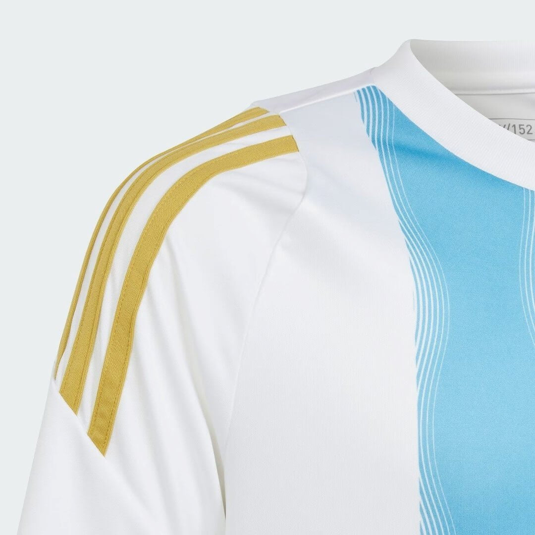Jersey Adidas X Messi “Spark Gen10s” 2024/25 Torcedor Masculino - Branco/Azul Celeste