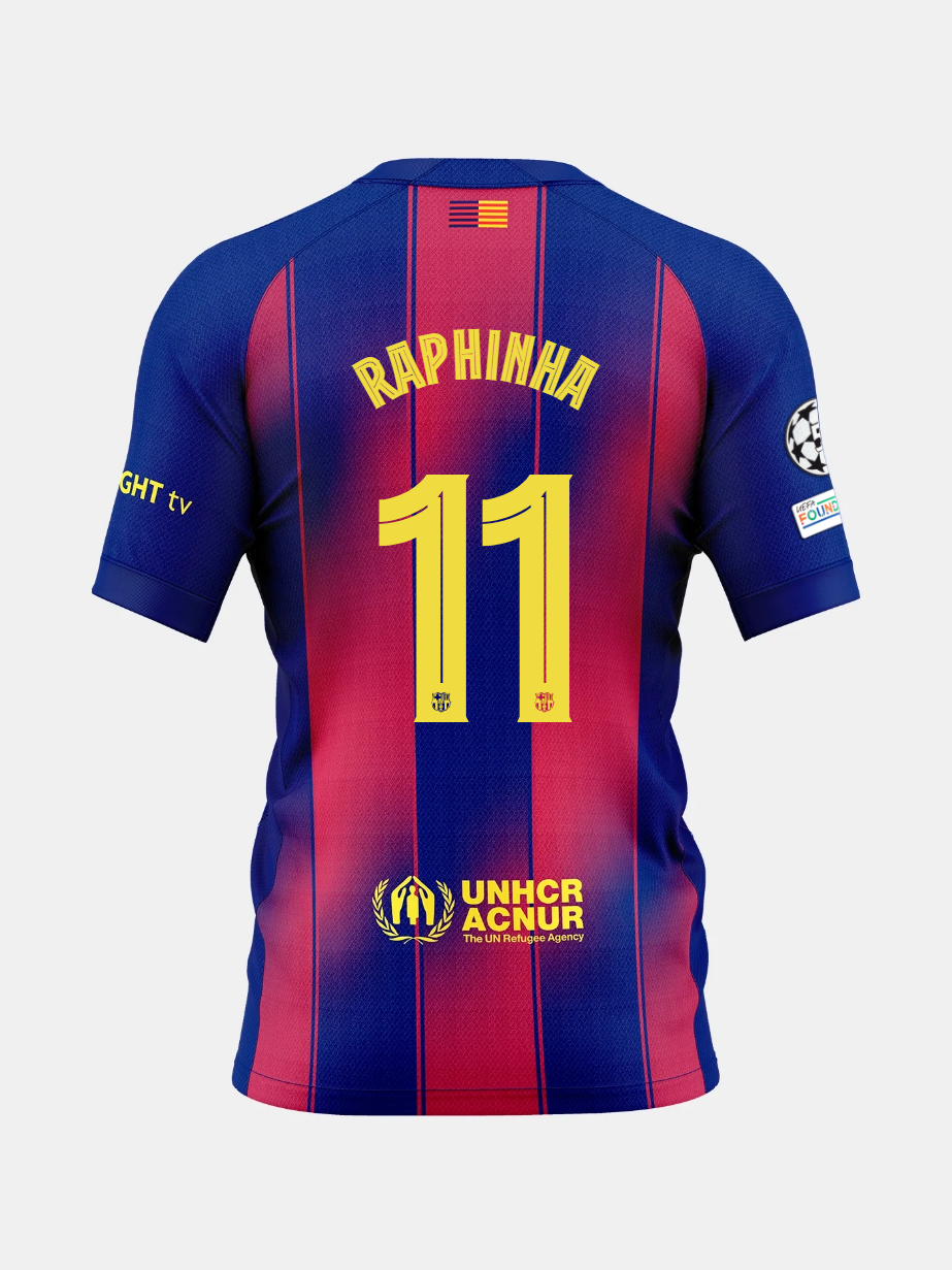 Jersey Home FC Barcelona 25/26 #11 RAPHINHA
