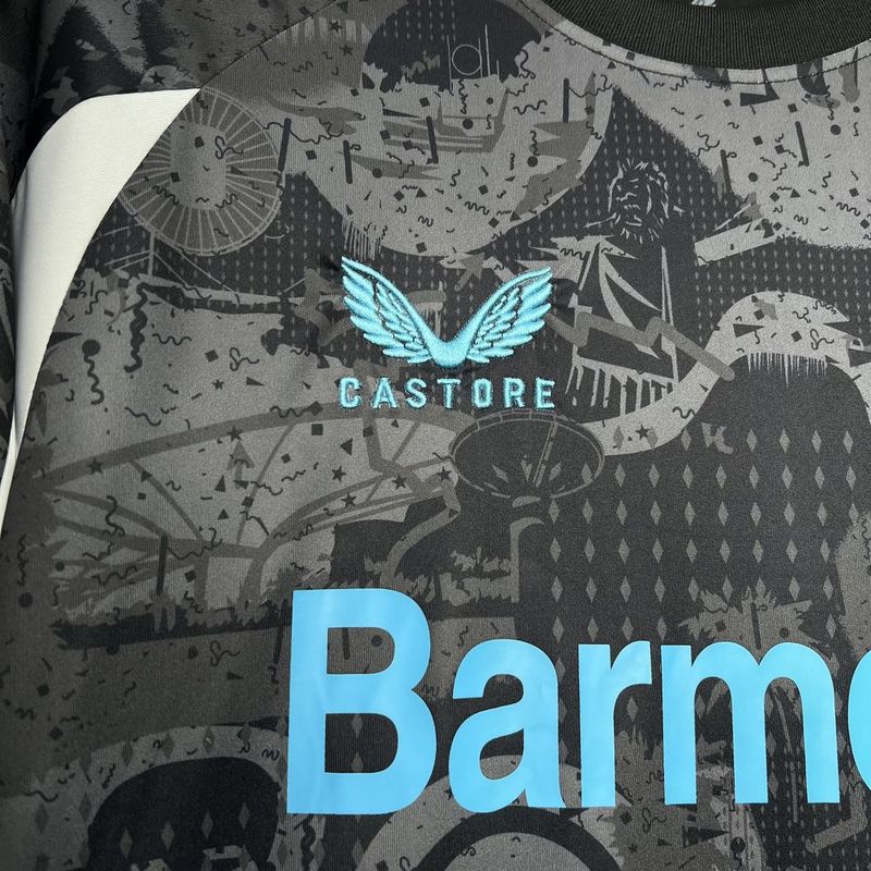 Jersey Bayer Leverkusen II 24/25 - Cinza e preto