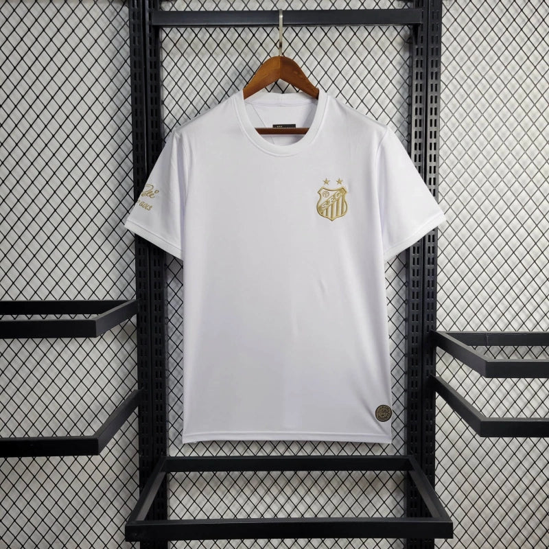 Jersey Comemorativa Santos 25/26 Pelé 1.000 Gols - Branco