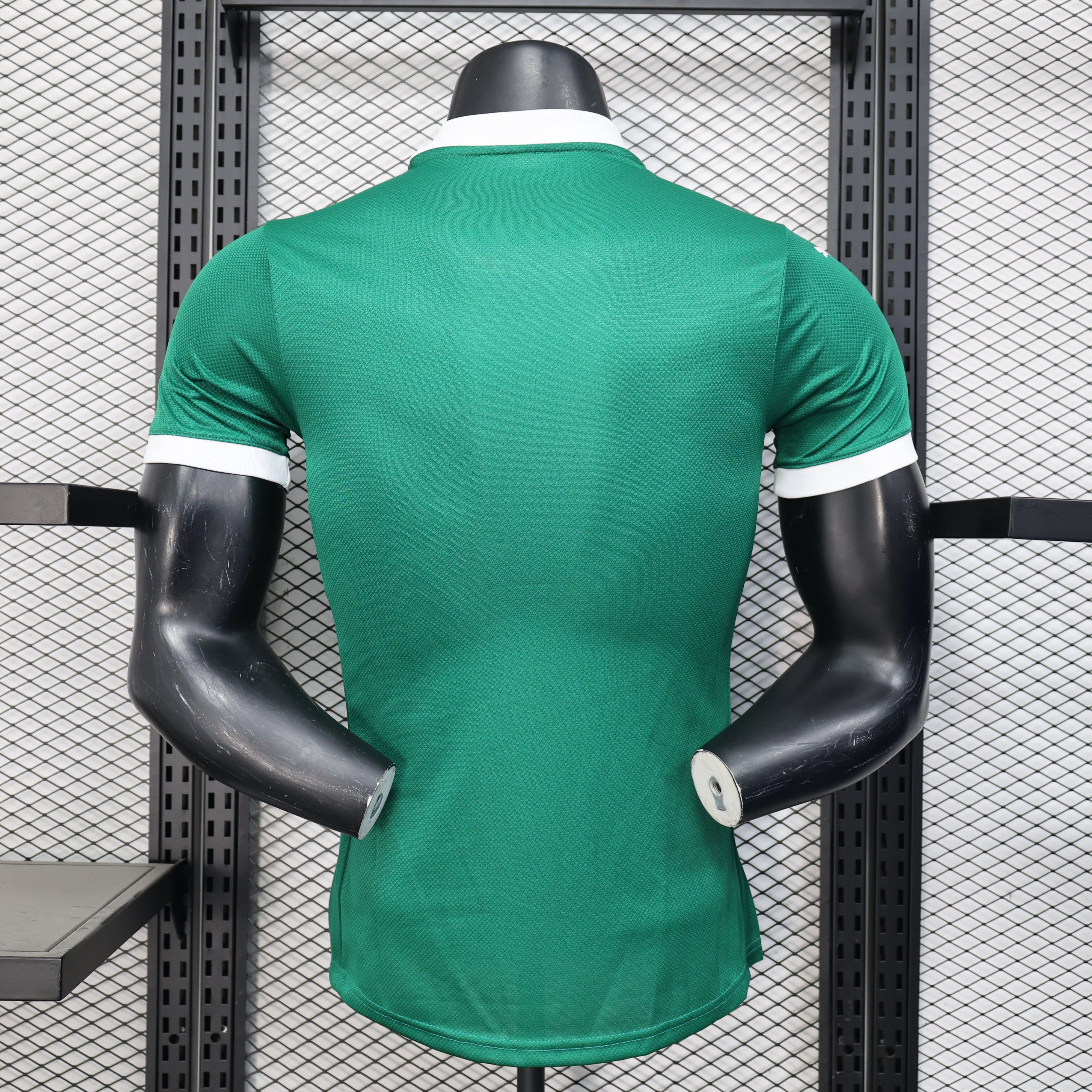 Green Palmeiras 25/26 player home jersey front, short-sleeve polo