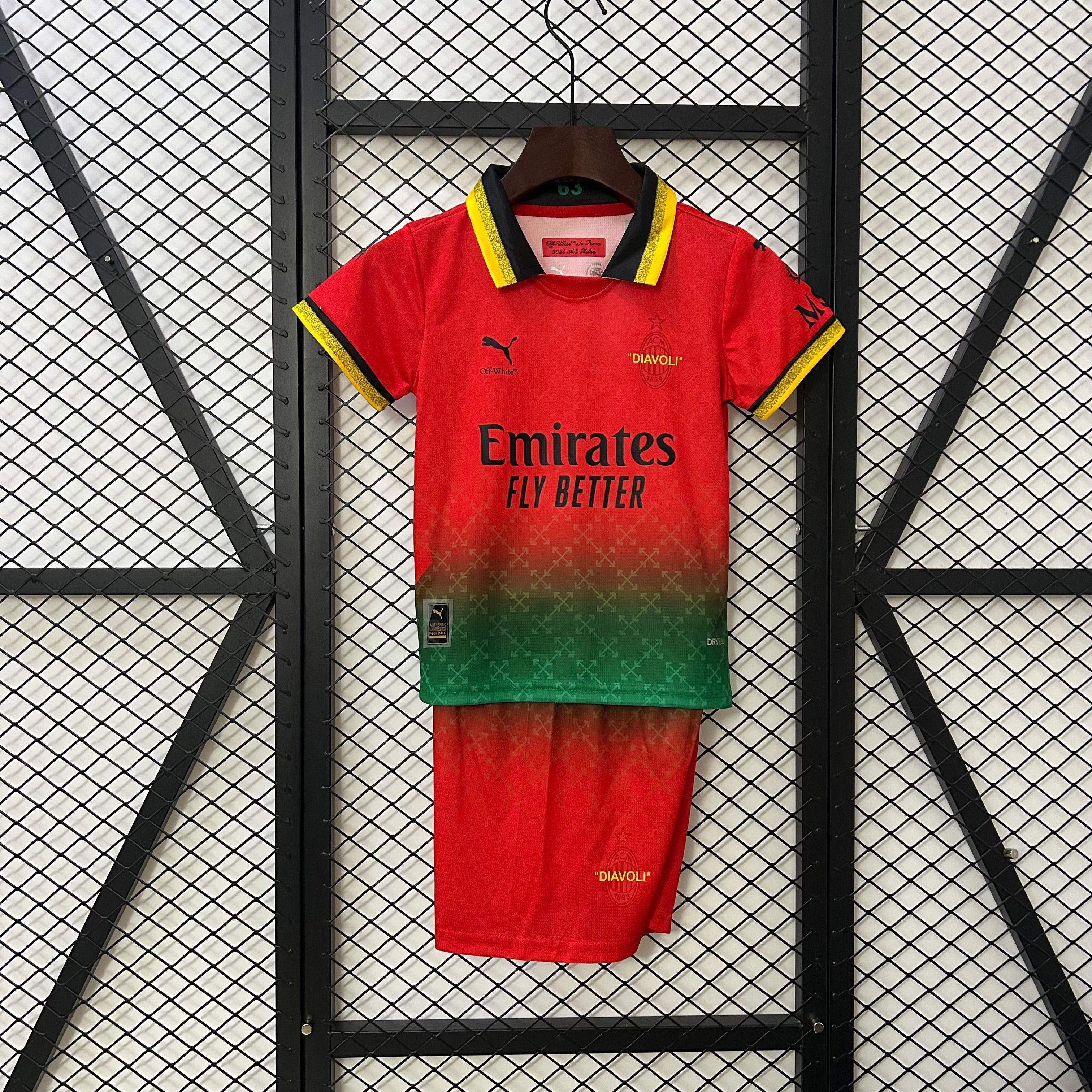 Kids Milan 25/26 Co-Branded Edition - Vermelho