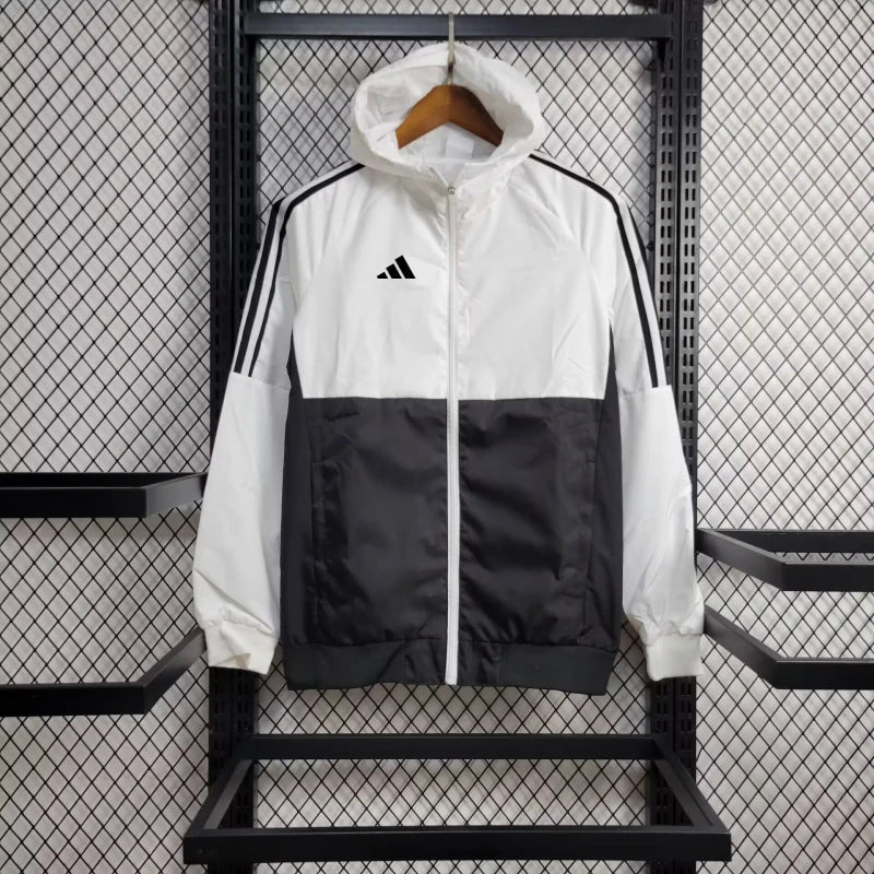 Windbreaker Adidas 24/25 - Branco e Preto